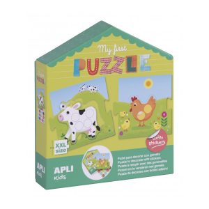 puzzle gommettes animaux