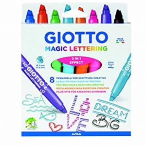 Giotto-marqueur fantaisie lettrage magique, multicolore.